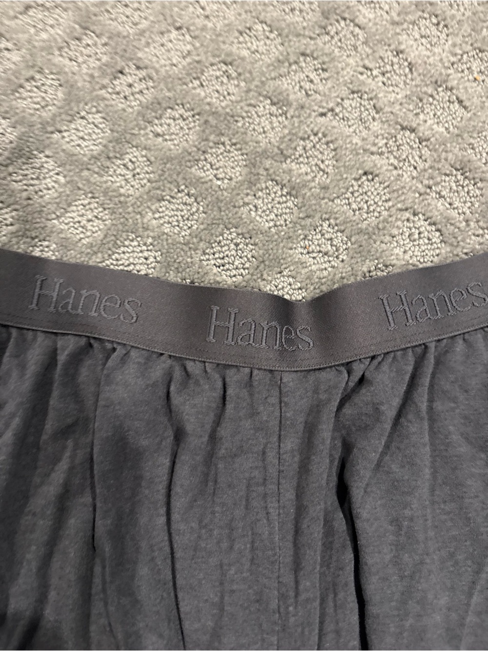 Hanes Women's 2-Pack Lounge Shorts in Charcoal and Light Gray - Picture 4 of 8